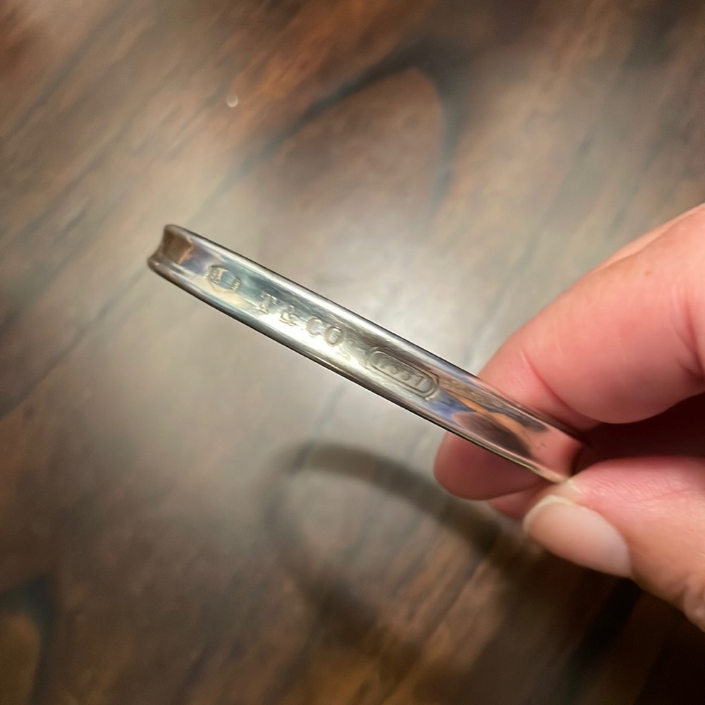 Tiffany silver bangle